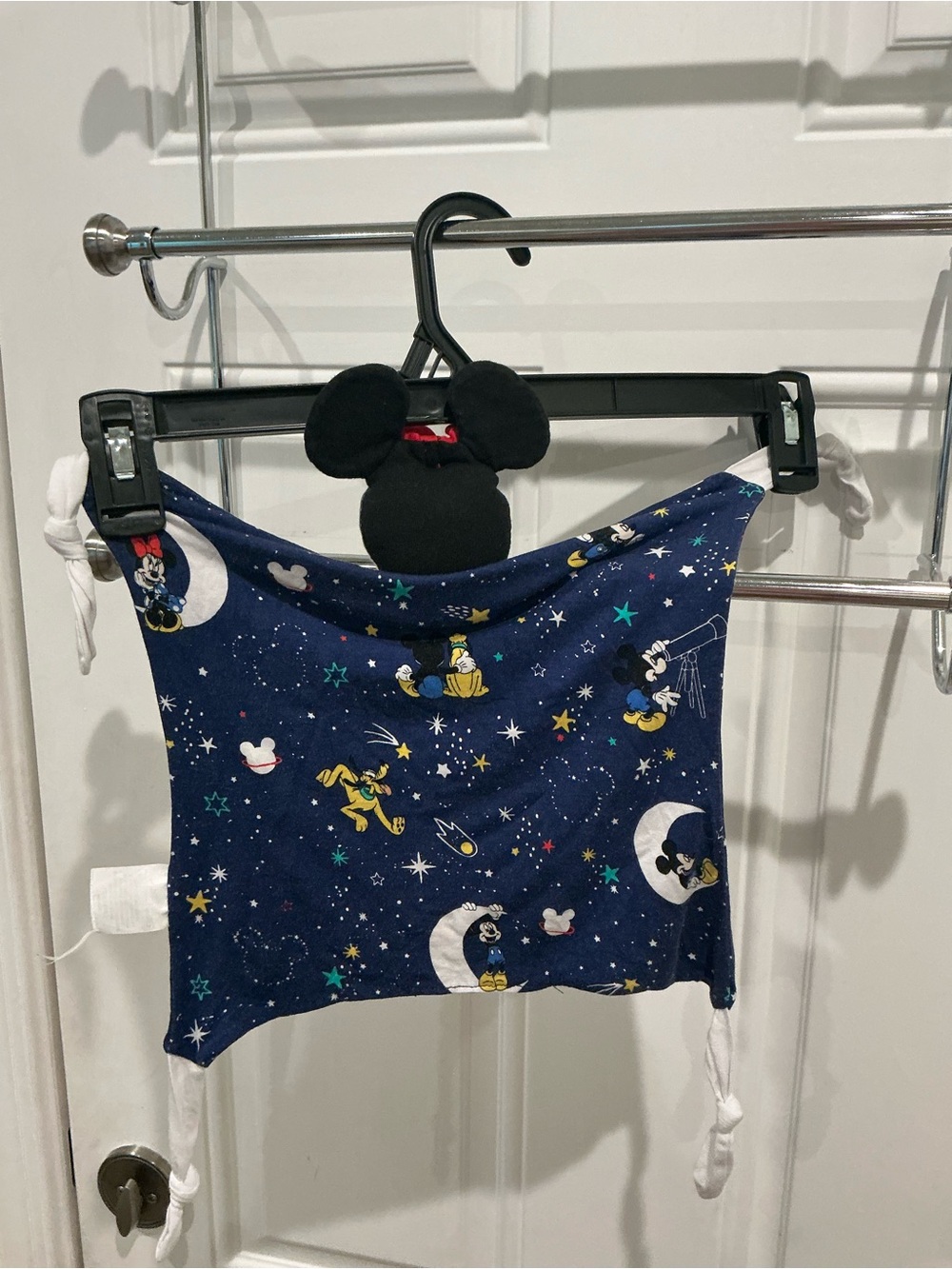 Little Sleepies Navy Blue Minnie Mouse Starry Sky Lovey - Picture 3 of 4
